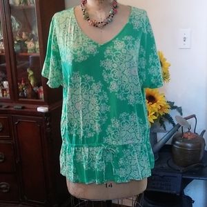 Short sleeve blouse by Sonoma size 1X .